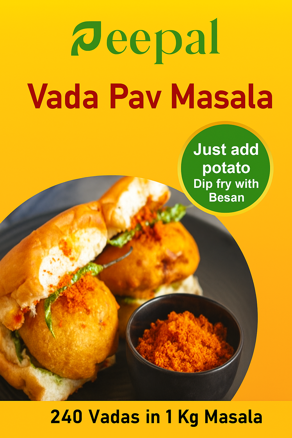 Ready vadapav Masala - Restaurant pack